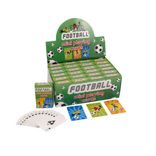 MINI SPEELKAARTEN &ndash; MODEL: VOETBAL IN DISPLAY (24st.)