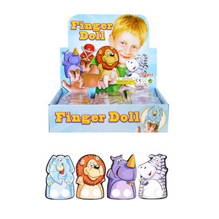 VINGER DIEREN FIGUREN IN DISPLAY (72st.)