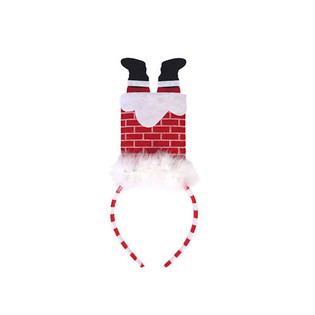 KERST DIADEEM &ndash; KERSTMAN IN SCHOORSTEEN OP JE HOOFD (24st.)