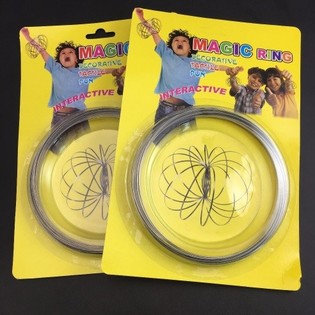 Magic Rings / Flow Rings - Kinetic 3D Magic Ring - MULTI COLOR | OP KAART (12 St.)