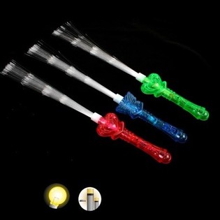 GROTE LICHTGEVENDE FIBER STICKS,  40 Cm. Lang (48st.)