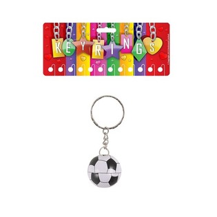 METALEN VOETBAL SLEUTELHANGERS (12st.)