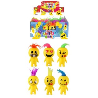 LICHTGEVENDE SQUEEZY SMILEY POPPEN IN DISPLAY (12st.)