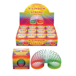 REGENBOOG SPIRAAL IN DOOS  &Oslash; 7.5 CM. (12st.)
