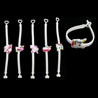 UNICORN / EENHOORN KINDER SILICONE ARMBANDEN (12st.)