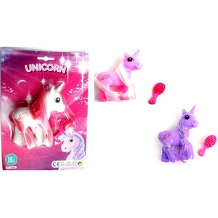 UNICORN / EENHOORN MET BORSTEL OP KAART (24st.)