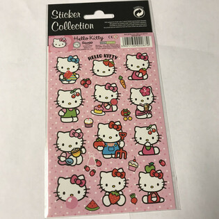 STICKERS: HELLO KITTY,  Afm. 20 x 10 Cm. (10st.)