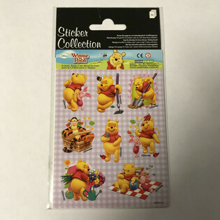 STICKERVEL: DISNEY WINNIE THE POOH,  Afm. 16 x 9 Cm. (10st.)