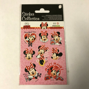 STICKERVEL: DISNEY MINNIE MOUSE,  Afm. 16 x 9 Cm. (10st.)