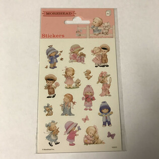 STICKERVEL: MOREHEAD &ndash; LIEVE KINDEREN,  Afm. 16 x 9 Cm. (10st.)