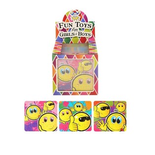 PUZZEL &ndash; SMILEY, 13 x12 Cm. IN DISPLAY (108st.)