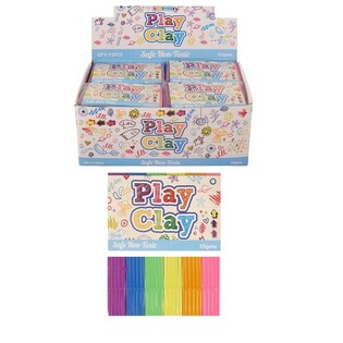 6 KLEUREN KLEI IN VERPAKKING, 35 GRAM - IN DISPLAY (72st.)