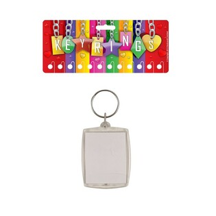 SLEUTELHANGER LEEG &ndash;  VOOR FOTO 3.5 x 4.5 Cm. (12st.)
