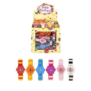 HOUTEN ARMBAND MET FICTIEF HORLOGE (96st.)