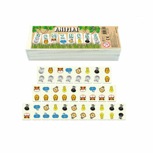 HOUTEN DIEREN DOMINO (10st.)
