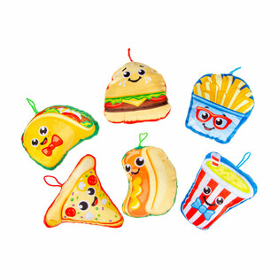 PLUCHE MIX FAST FOOD SNACKS - 14 Cm.(24st.)