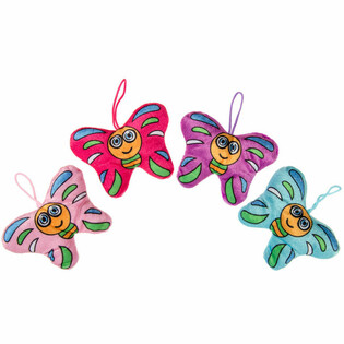 PLUCHE VLINDERS - 13 Cm. (24st.)