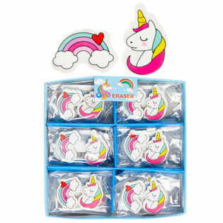 GOM 2 Stuks UNICORN / REGENBOOG IN DISPLAY (36st.)