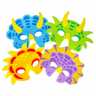 FOAM MASKER MIX DINOSAURUSSEN (60st.)
