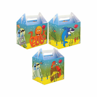 MENUBOX &ndash; SEA LIFE &ndash; 14 x 9.5 x 18 Cm (24st.)