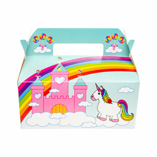 MENUBOX UNICORN / EENHOORN - 22.5 x 12 x 9.5 Cm.  (24st.)