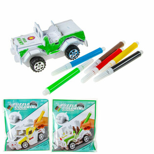 3D PUZZEL BOUW & KLEUR JE EIGEN AUTO (12st.)