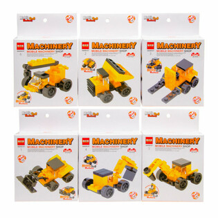 BRICKS BOUWSTENEN - BOUW VOERTUIGEN (12 St.)