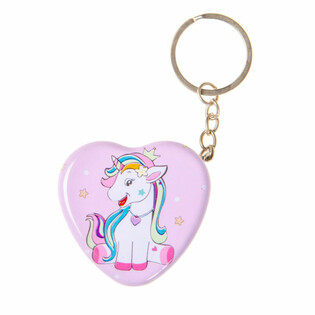 SLEUTELHANGER MET METALEN DOOSJE UNICORN / EENHOORN (24st.)