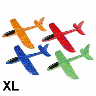 XL GROTE FOAM GLIDER VLIEGTUIGEN (10st.)