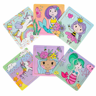 HOUTEN MIX MEISJES PUZZELS IN DISPLAY (24st.)