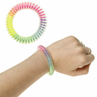 ELASTICHE REGENBOOG KINDER ARMBAND (48st.)