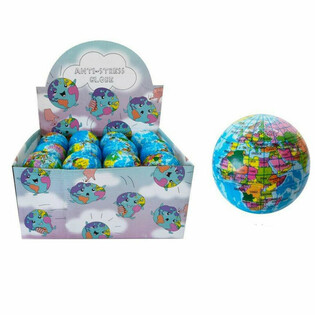 WERELDBOL - STESS BALLEN IN DISPLAY (24st.)