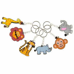 JUNGLE DIEREN SLEUTELHANGERS (48st.)