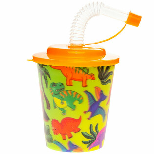 DRINKBEKER / IJSBEKER MET RIETJE &ndash; DINOSAURUS (12st.)