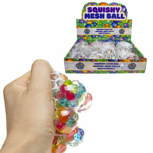 SQUISHY MESH KNIJPBALLEN IN DISPLAY(12st.)