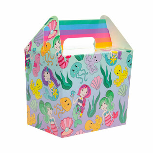 MENUBOX / TRAKTATIEDOOSJE ZEEMEERMIN / MERMAID 14x10x17 Cm. (12st.)
