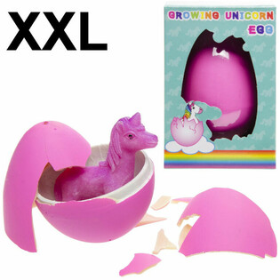 XXL UNICORN / EENHOORN GROEI EI  10x8x15 Cm. (6st.)