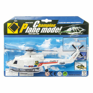 POLITIE HELICOPTER MET TREKKOORD OP KAART (6st.)