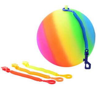 REGENBOOG BAL MET KOORD / BUNGEEBAL BAL Ø23 Cm (36st.)