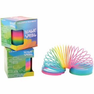 XXL RAINBOW SPRING TRAPLOPER / TRAPVEER - GROTE REGENBOOG SPIRAAL IN BOX (6st.)