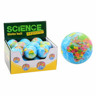 SCIENCE EXPLORER - FOAM WERELDBOL BAL Ø6 CM. IN DISPLAY (18st.)