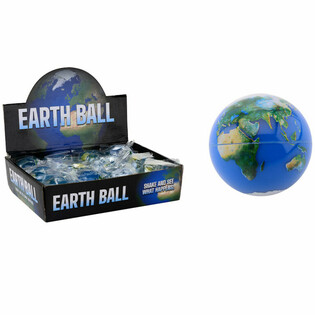 WERELDBOL GLITTERBAL Ø6.5 Cm IN DISPLAY (12st.)