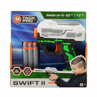 TACK PRO SWIFT II PISOOL MET 6 SOFT DARTS - 13 Cm. (1st.)