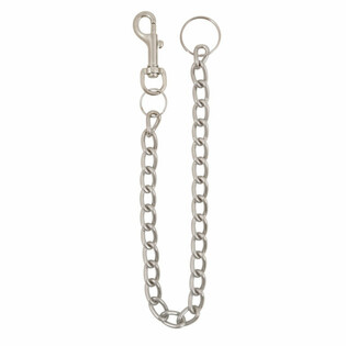 IJZEREN SLEUTELHANGERS MET EXTRA LANG METALEN KOORD (12st.)