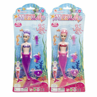 ZEEMEERMIN / MERMAID POP OP KAART (6st.)