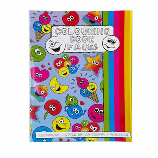 A4 - SMILEY KLEURBOEK  21x28 Cm, MET STICKERS (12st.)