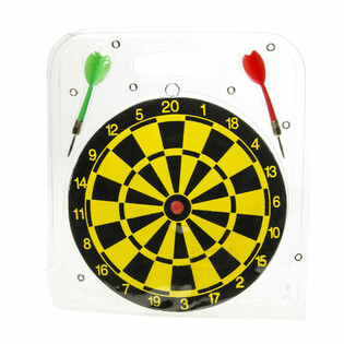 DARTBOARD INCL 2 DARTPIJLEN - Diameter: 22.5 Cm. (2st.)