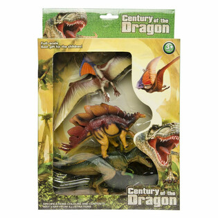 DINOSAURUS 3-DELIGE SPEELFIGUREN SET - IN GROTE GIFTBOX (1st.)