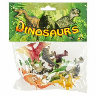 12 STUKS DINOSAURUS SPEELFIGUREN IN VERPAKKING (6st.)