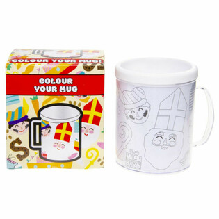 SINTERKLAAS - KLEUR JE EIGEN DRINKBEKER (2st.)